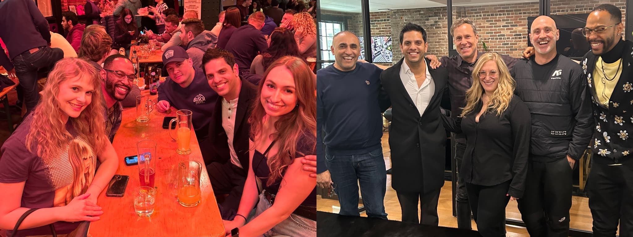 Kelby with the FEVO team, on a night out and at the office
