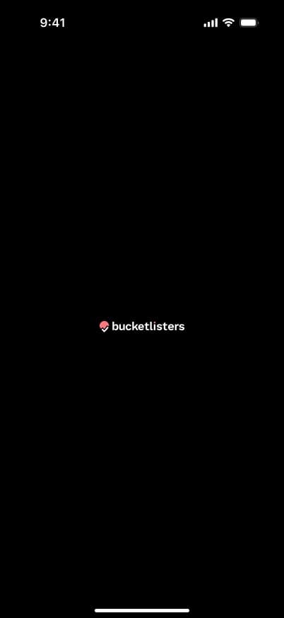 Welcome screen
